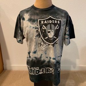 Vintage Oakland Raiders NFL Tye Dye T-shirt